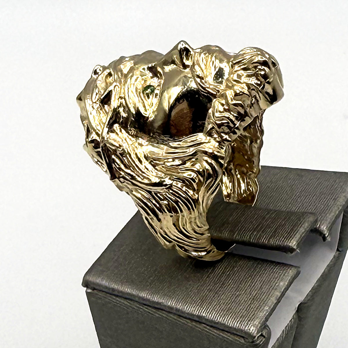 10K Yellow Gold Jesus Ring