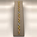 14K Tri-Tone Gold Rolo Link Bracelet – 8 in