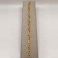 14K Yellow Gold Paperclip Link Bracelet – 8 in